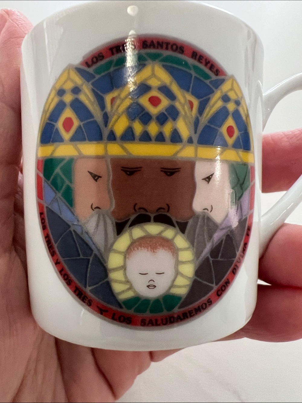 Vintage 1987 Xander Cintron Ceramic Decorative Mug “Los Tres Santos Reyes”
